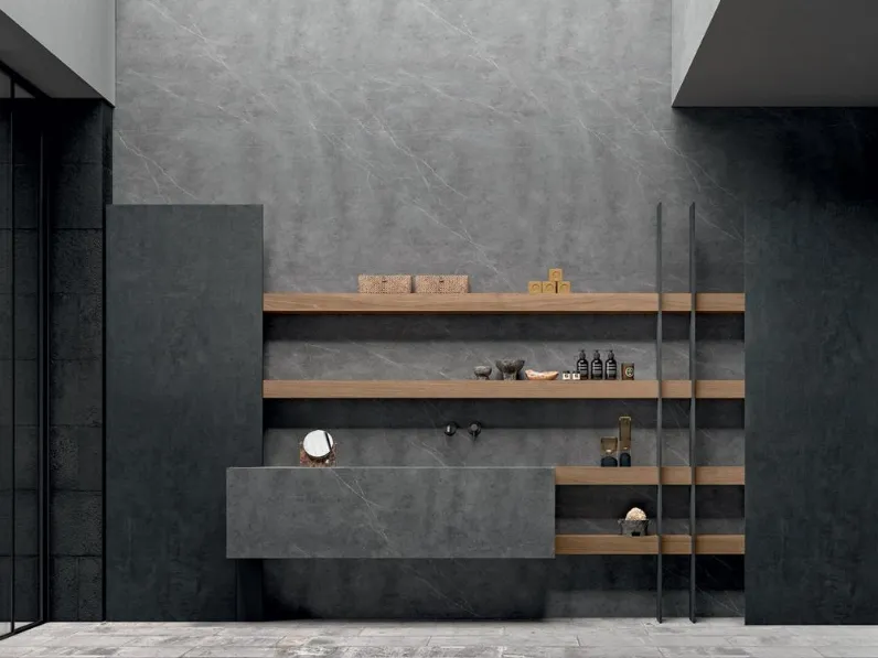 Mobile da Bagno sospeso Blade 03 di Modulnova bagni