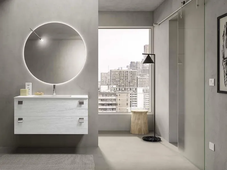 Mobile bagno sospeso Fresh Monoblocco 03 di Synergie