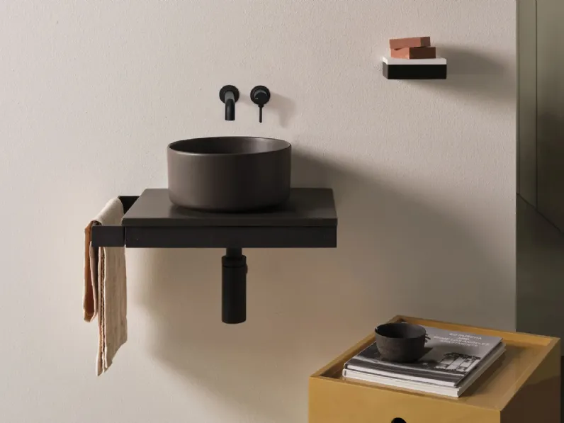 Mobile da Bagno in acciaio e ceramica Multiplo di Ceramica Cielo