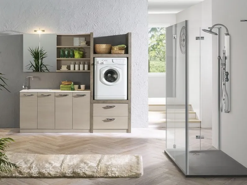 Mobile Lavanderia in laminato Multipratici 01 di Synergie