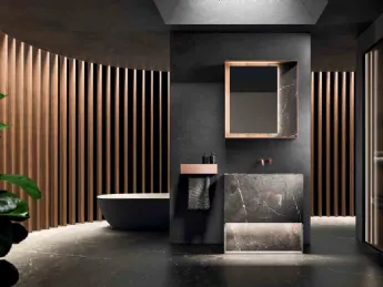 Il Mobile da Bagno Must_Concept_06 di Altamarea unisce l'eleganza del granito a un design contempora
