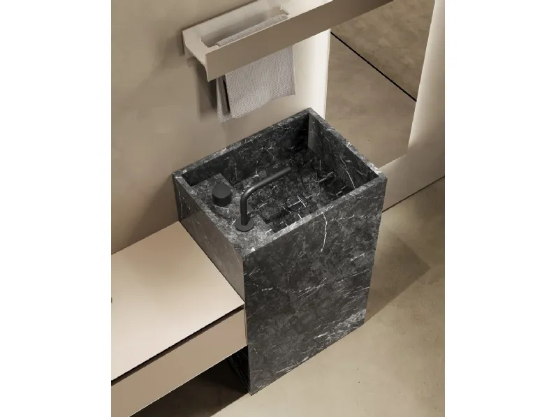 Lavabo in marmo lavico MyStreet Floor di Antoniolupi