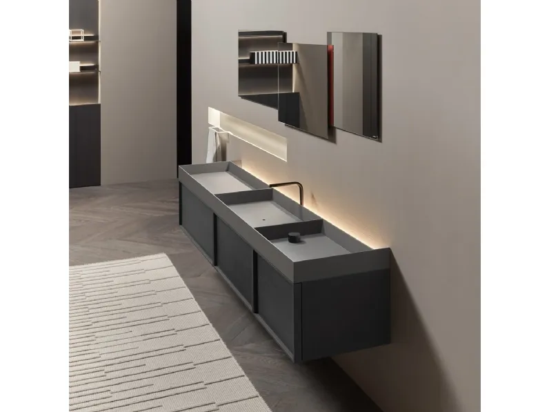 Mobile da Bagno sospeso Nabatei Basalto di Antoniolupi