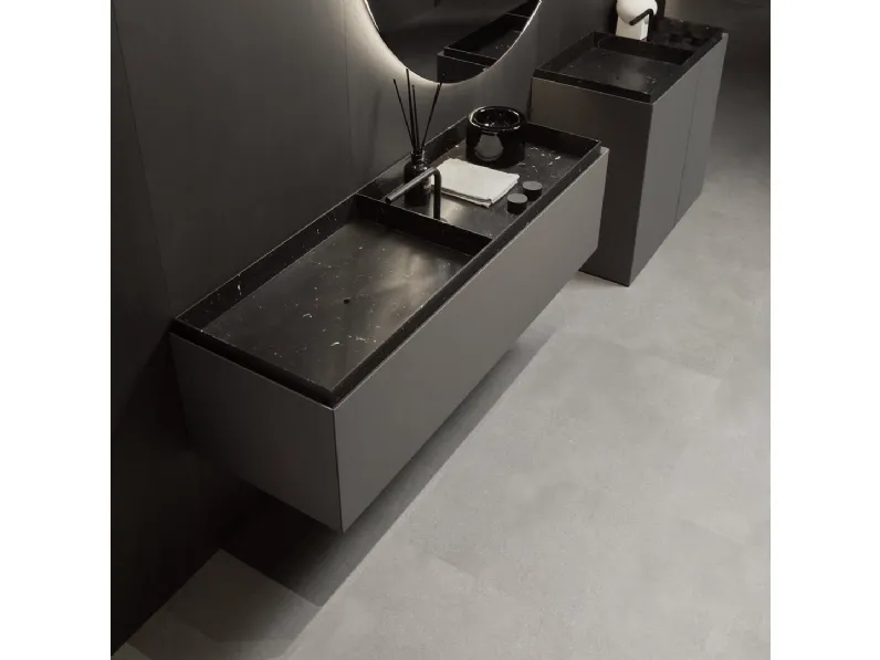 Mobile da Bagno sospeso Nabatei Basalto di Antoniolupi