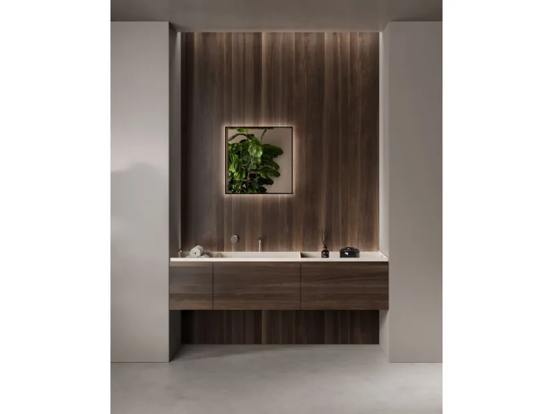 Mobile da Bagno sospeso Nabatei in Rovere di Antoniolupi