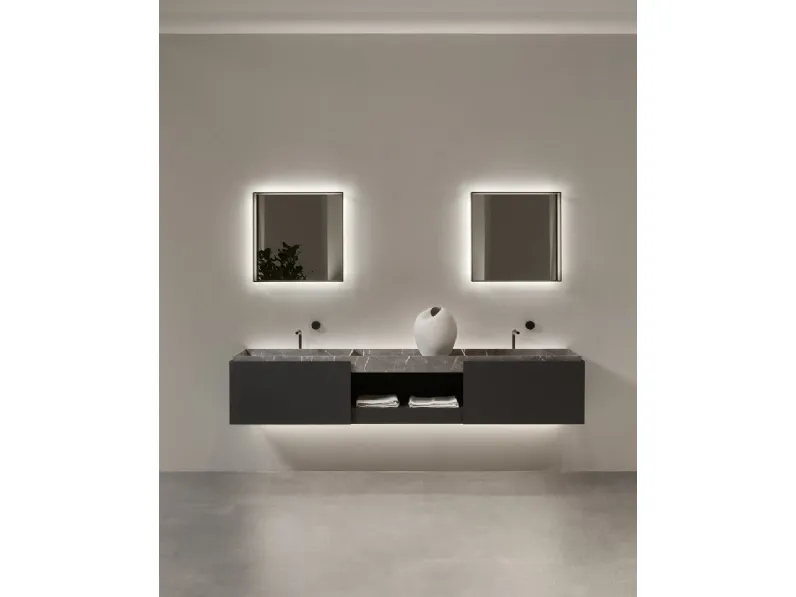 Mobile da Bagno Nabatei Rovere Grigio di Antoniolupi