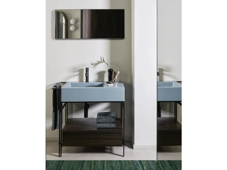 Mobile da Bagno Narciso Mini in legno di Ceramica Cielo