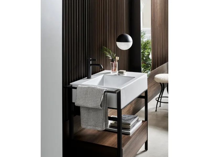 Mobile da Bagno Narciso Mini in legno di Ceramica Cielo