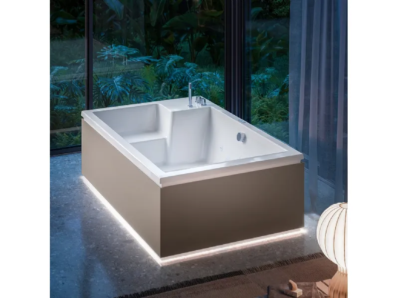 Vasca da Bagno Wellness Nubea 185|120 di Glass
