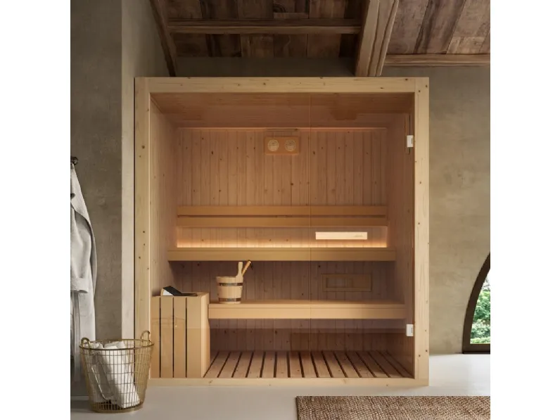 Sauna Finlandese Nuvola Open di Glass