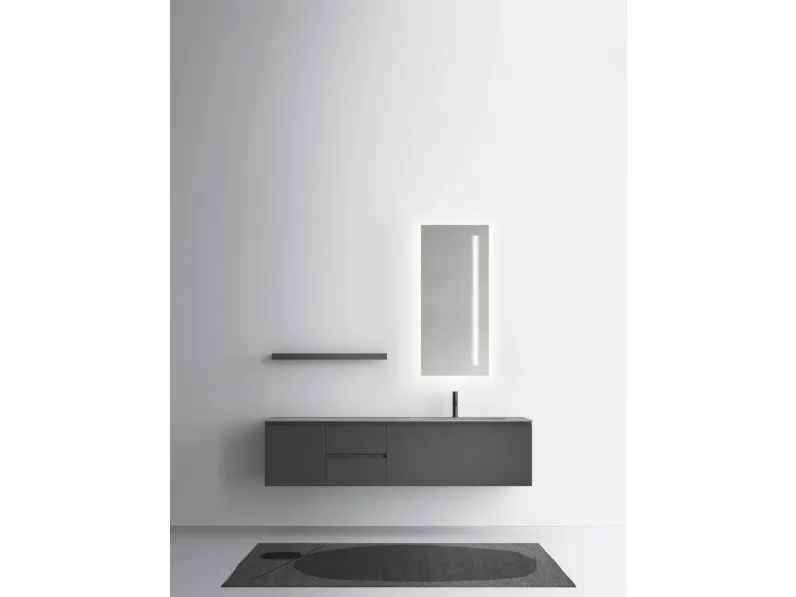 Mobile da Bagno sospeso in laccato opaco One 19 07 di Milldue