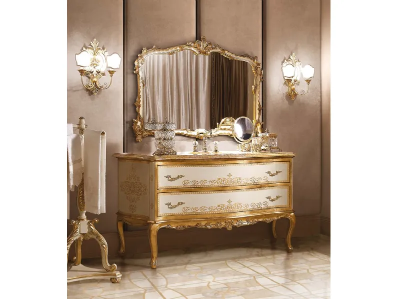 Mobile da Bagno Opera 2051B in legno laccato di Andrea Fanfani