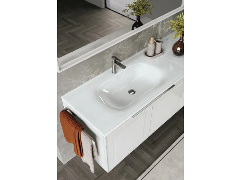 Mobile da Bagno sospeso laccato lucido Panorama 14 di RCR