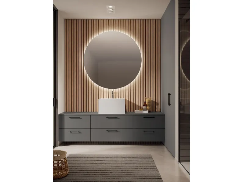 Mobile da Bagno Passepartout Grigio Cemento di Artesi