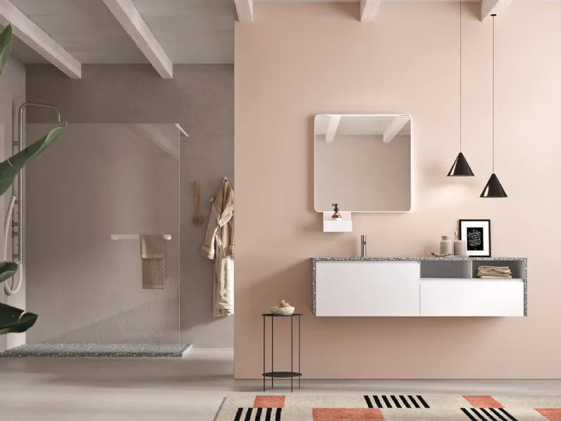 Mobile da Bagno Petra Bianco opaco di Artesi