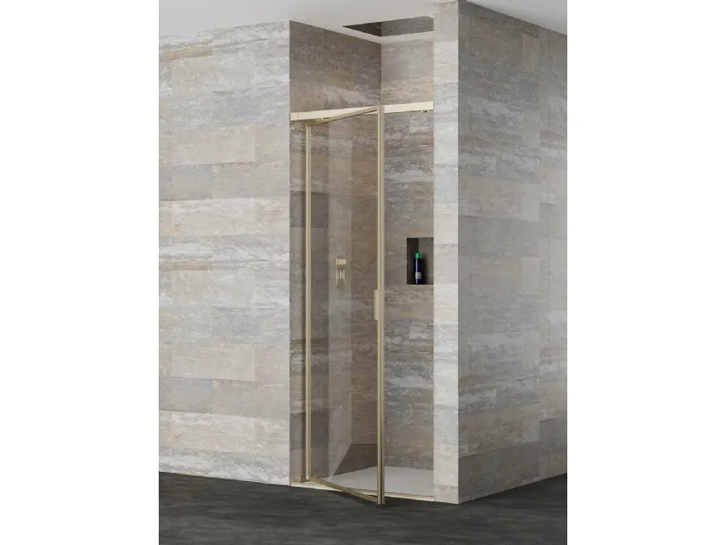 Box Doccia con anta pivotante Pivot + Frameglass di PDP Box Doccia