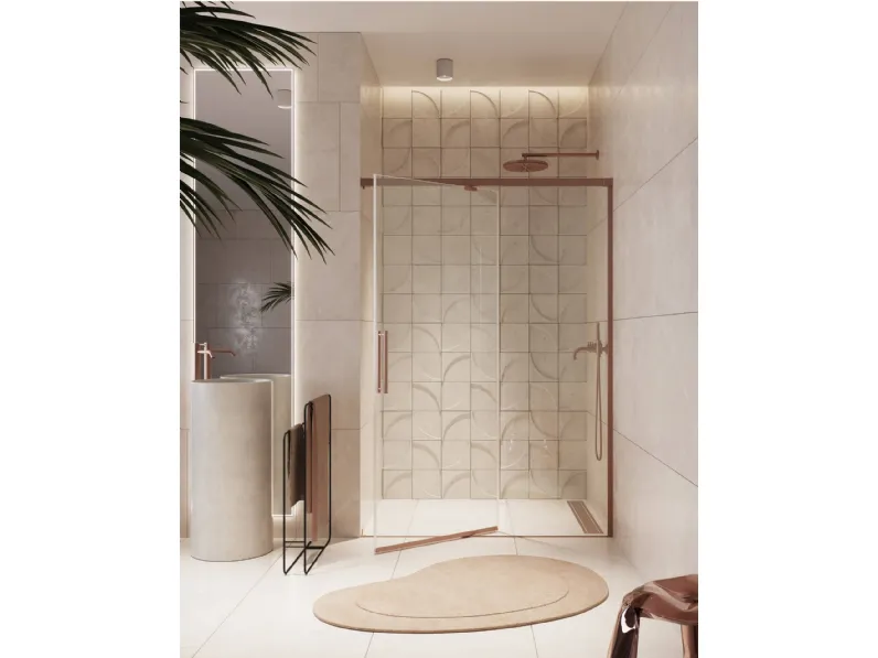 Box Doccia Pivot + Frameless in cristallo di PDP Box Doccia