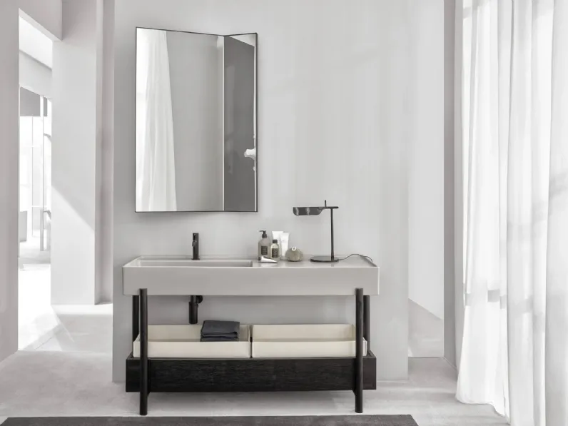 Mobile da Bagno Plinio in legno di Ceramica Cielo