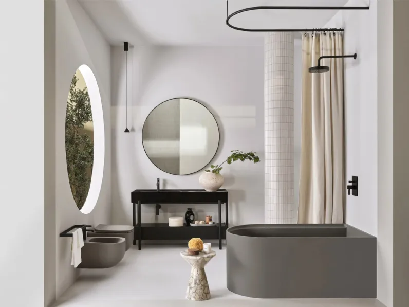 Mobile da Bagno Plinio in legno di Ceramica Cielo