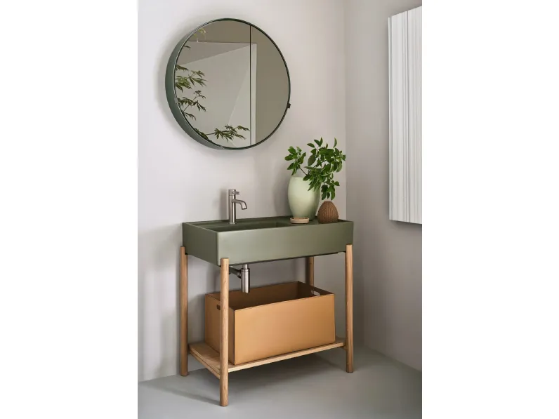 Mobile da Bagno Plinio in legno di Ceramica Cielo