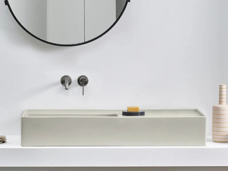 Lavabo da appoggio Plinio di Ceramica Cielo
