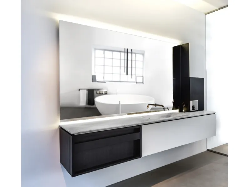 Mobile da Bagno sospeso Plus composizione 04 di Agape