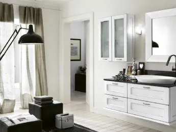 Il Mobile da Bagno Accademia 02 di Puntotre unisce design e funzionalità per il tuo spazio bagno.