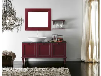 Il mobile da bagno Accademia 03 di Puntotre unisce design e funzionalità per un ambiente elegante.