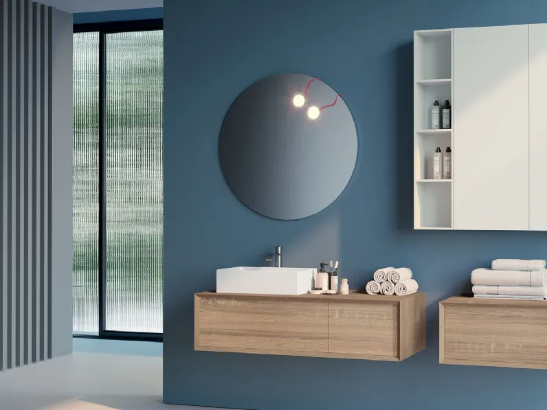 Mobile da Bagno sospeso composizione Q45 10 di Licor Design