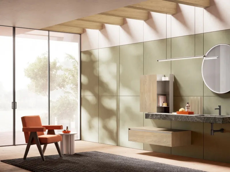 Mobile da Bagno Re-Start Play effetto legno di Artesi