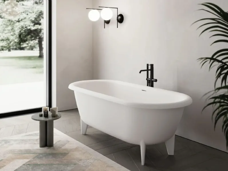 Vasca da Bagno freestanding Rialto in Cristalplant® di Disenia