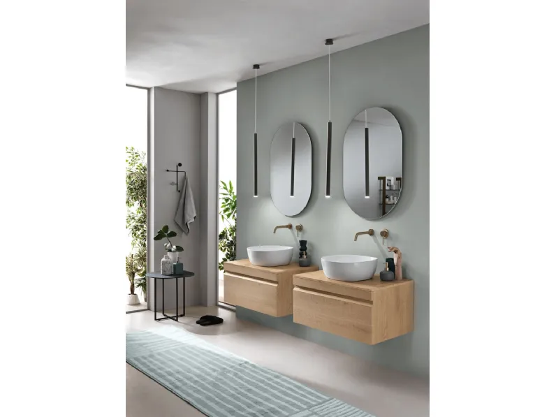 Mobile da Bagno sospeso Rio Rovere Chiaro di Modo Bluelife
