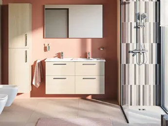 Mobile da bagno sospeso Root Flat 01 di Vitra.