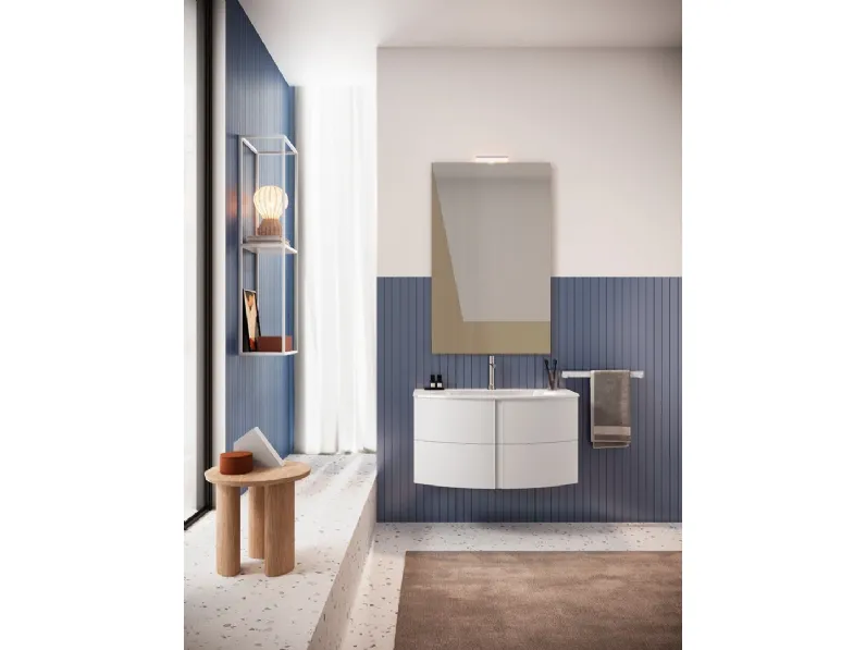 Mobile da Bagno Round in Laccato di Artesi