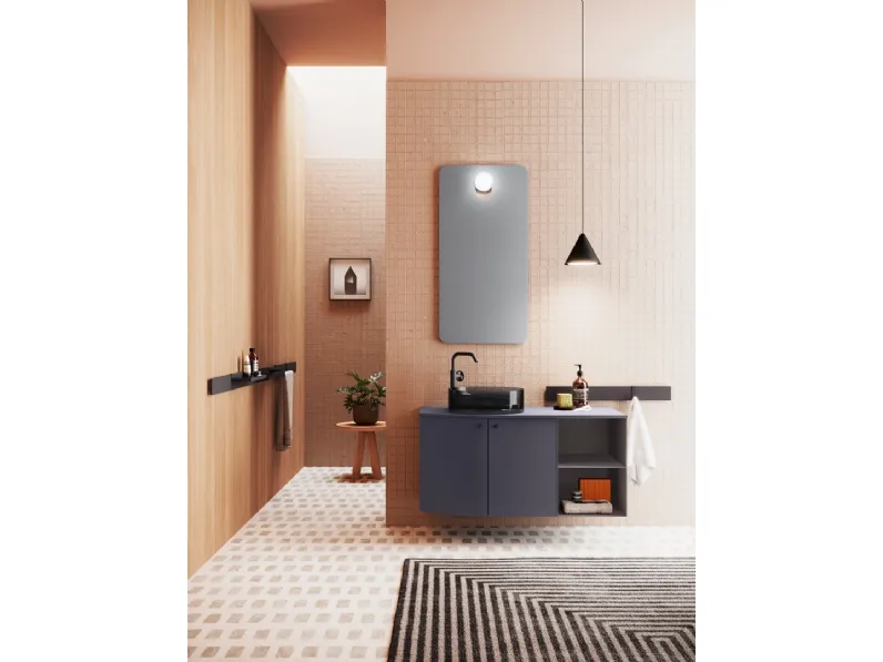 Mobile da Bagno Round in Laccato di Artesi