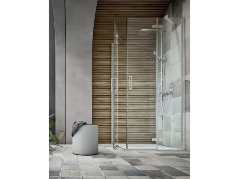 Box doccia con ante battenti in vetro S6 Battente di Arcom