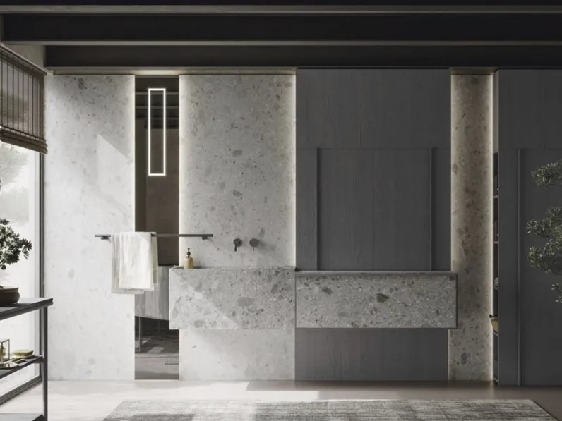 Mobile da Bagno sospeso in gres Sartus 10 di Novello