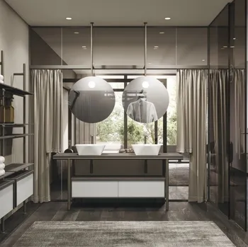 Mobile da Bagno in laccato e rovere Sartus 15 di Novello