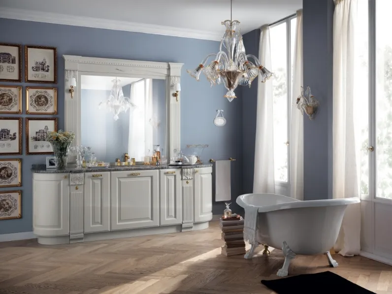 Mobile da Bagno Baltimora Laccato Opaco Grigio Airone di Scavolini Bathrooms