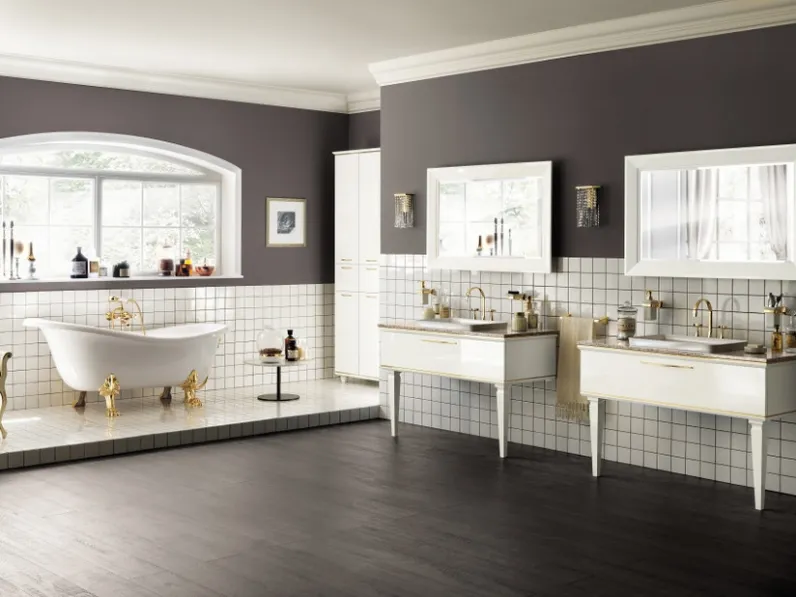 Mobile da Bagno Magnifica Laccato Lucido Bianco Prestige di  Scavolini Bathrooms