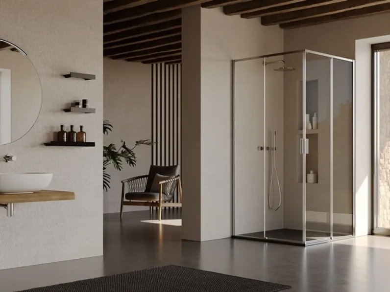 Box Doccia con porta scorrevole Serie 7200 di Vismaravetro