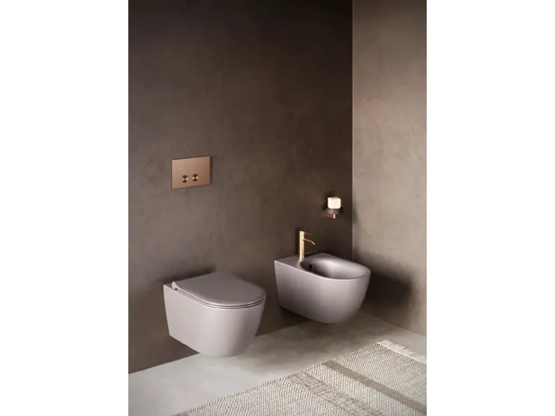 WC e bidet Sfera tonalità di Ceramica Catalano