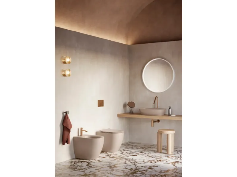 WC e bidet Sfera tonalità di Ceramica Catalano