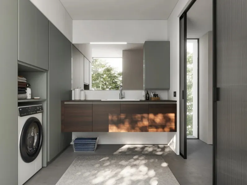 Mobile per lavanderia sospeso Spazio Time 02 di Ideagroup