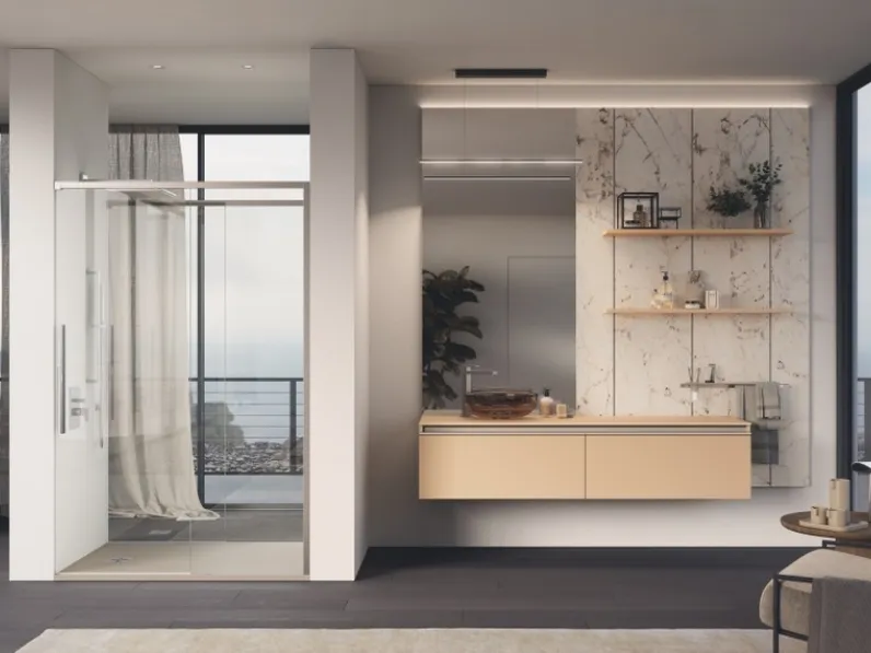 Mobile da Bagno sospeso Stilo in laccato opaco Ginger di Scavolini Bathrooms
