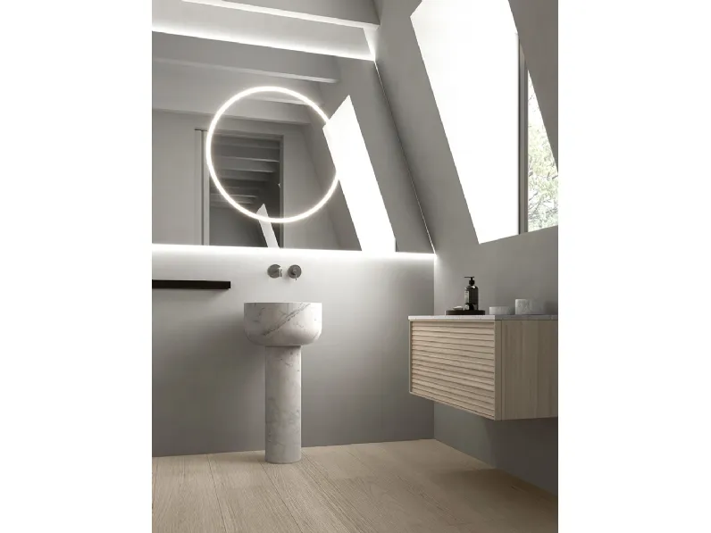 Mobile da Bagno sospeso STK Nordic in frassino Natural di Casabath