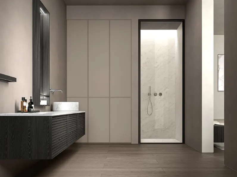 Mobile da Bagno sospeso STK Nordic in frassino Smoke di Casabath