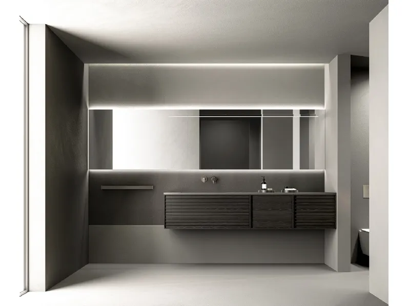 Mobile da Bagno sospeso STK Nordic in frassino Smoke di Casabath
