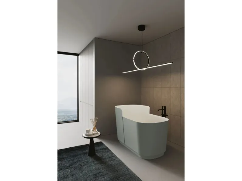 Vasca da Bagno freestanding Trinity in Aquatek Light di Disenia