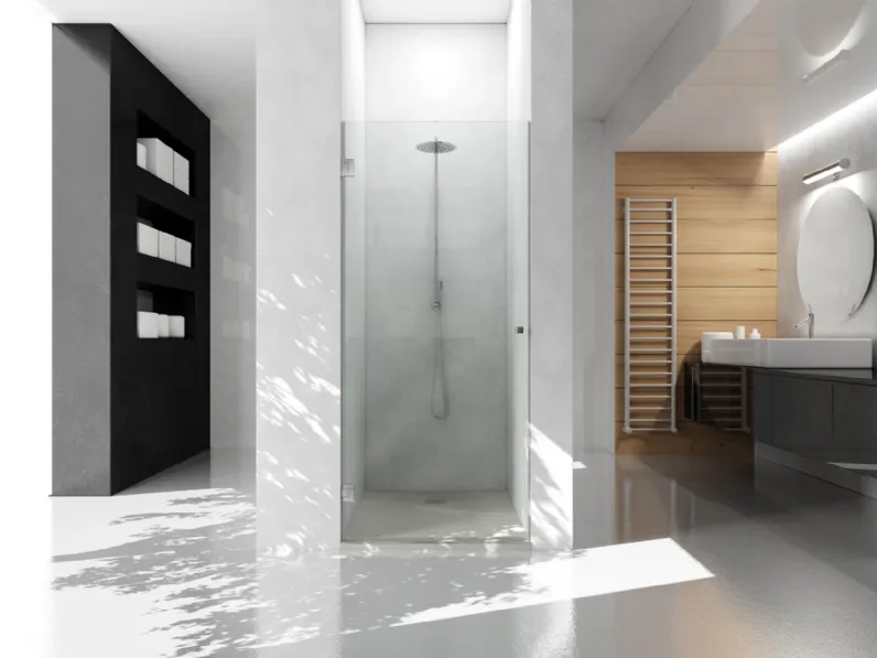 Box Doccia ad anta battente Serie F di Vismaravetro